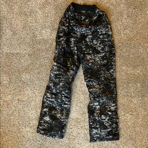 Under Armour Black and Gray Snow Pants